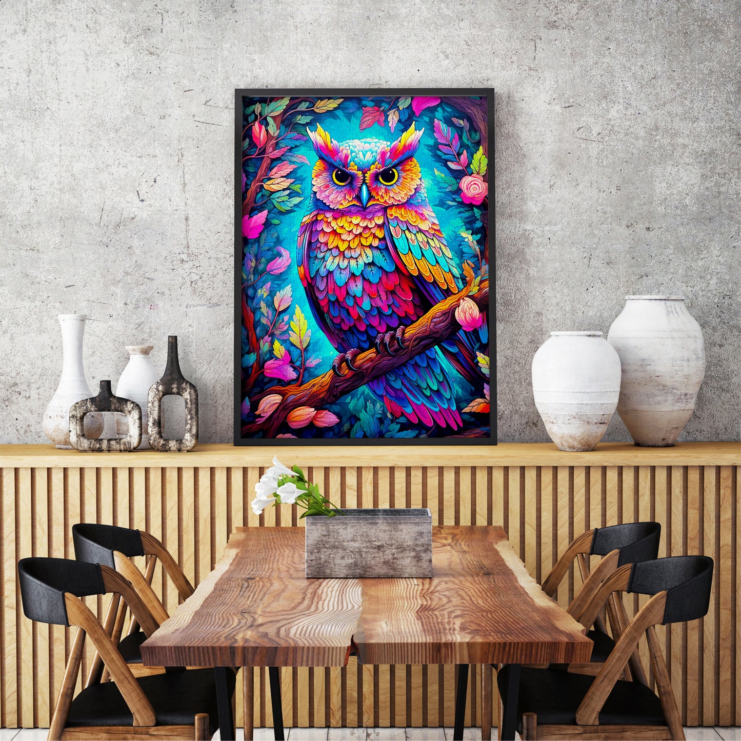 1000 Pieces Jigsaw Puzzle - Dazzling Owl (2224)
