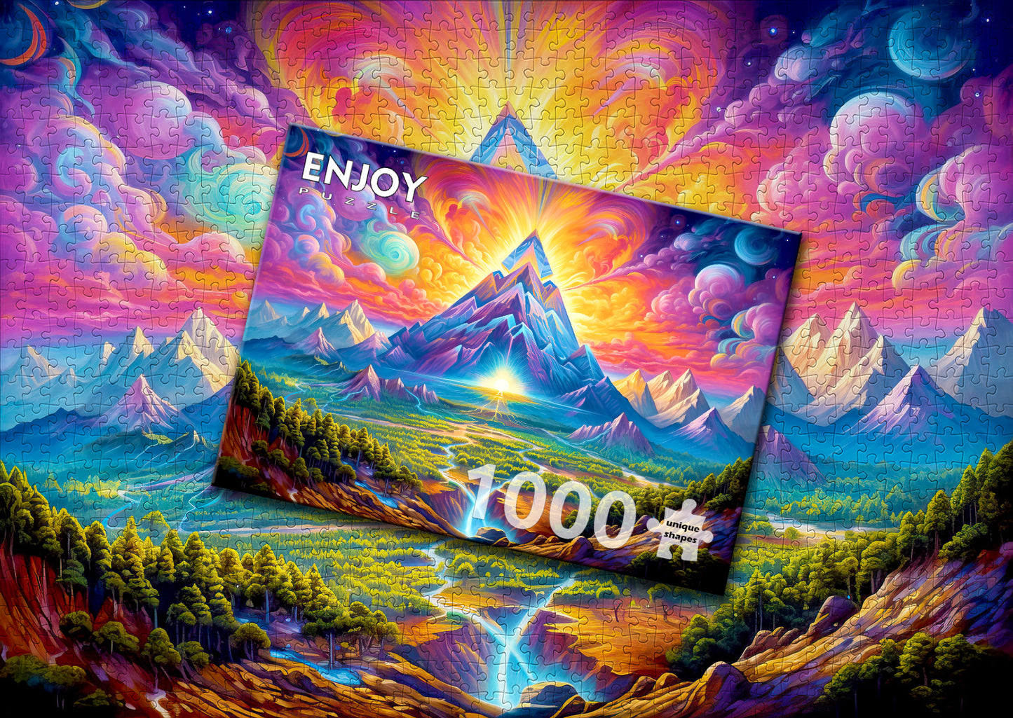 1000 Pieces Jigsaw Puzzle - Woodland Pyramids (2230)