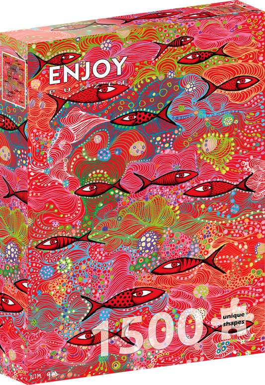 1500 Pieces Jigsaw Puzzle - Deep Red (2240)
