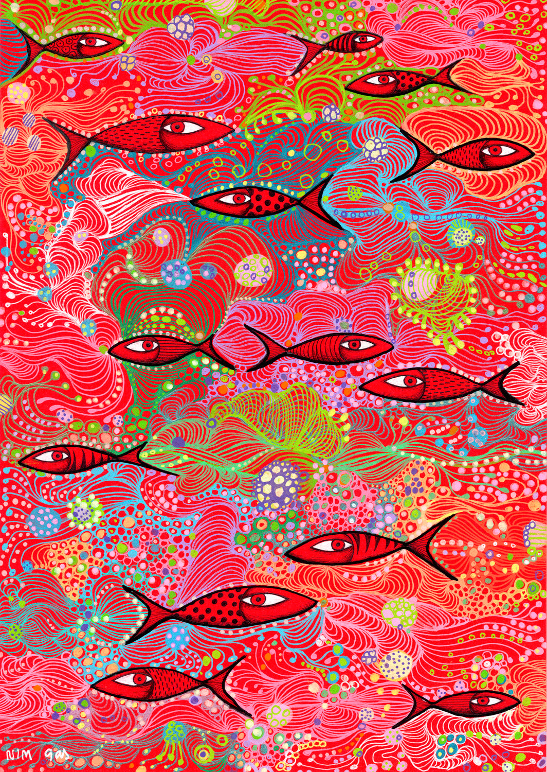 1500 Pieces Jigsaw Puzzle - Deep Red (2240)