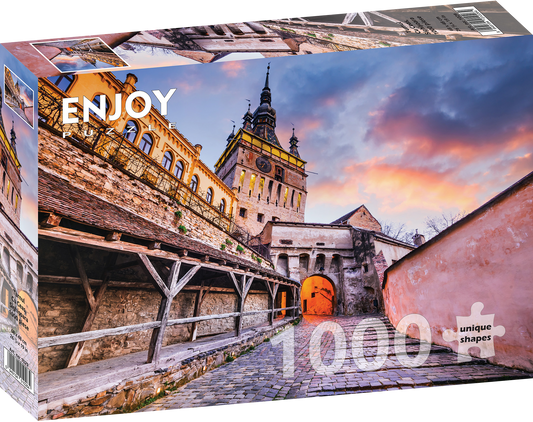 1000 Pieces Jigsaw Puzzle - The Clock Tower, Sighisoara (1029)