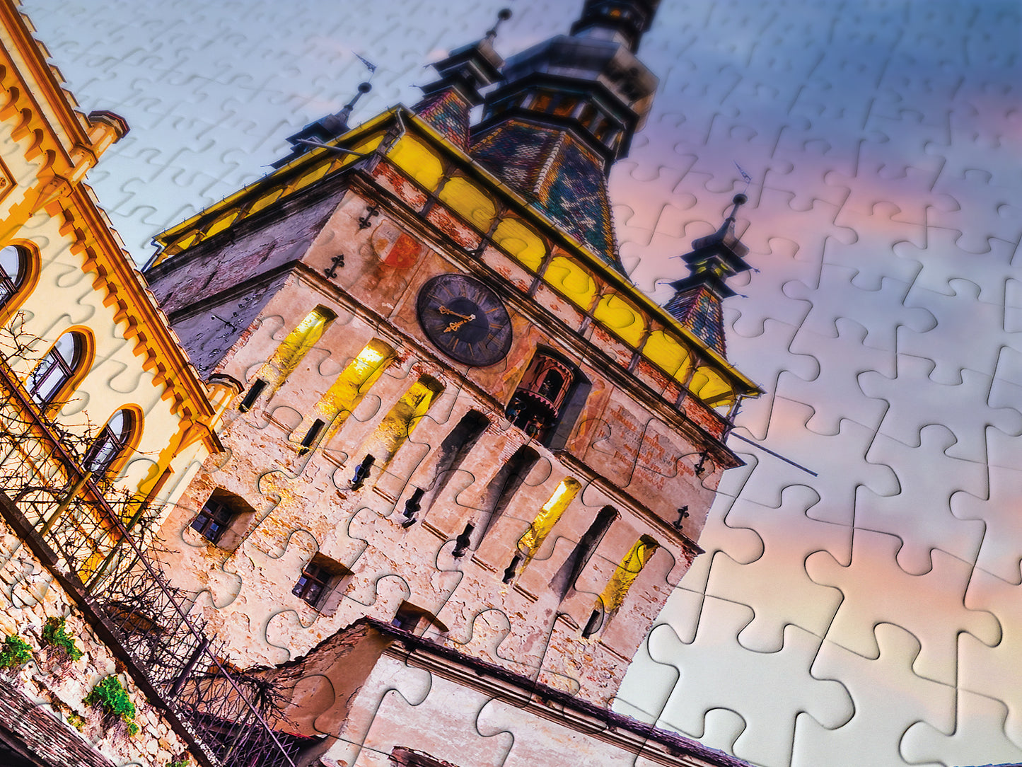 1000 Pieces Jigsaw Puzzle - The Clock Tower, Sighisoara (1029)