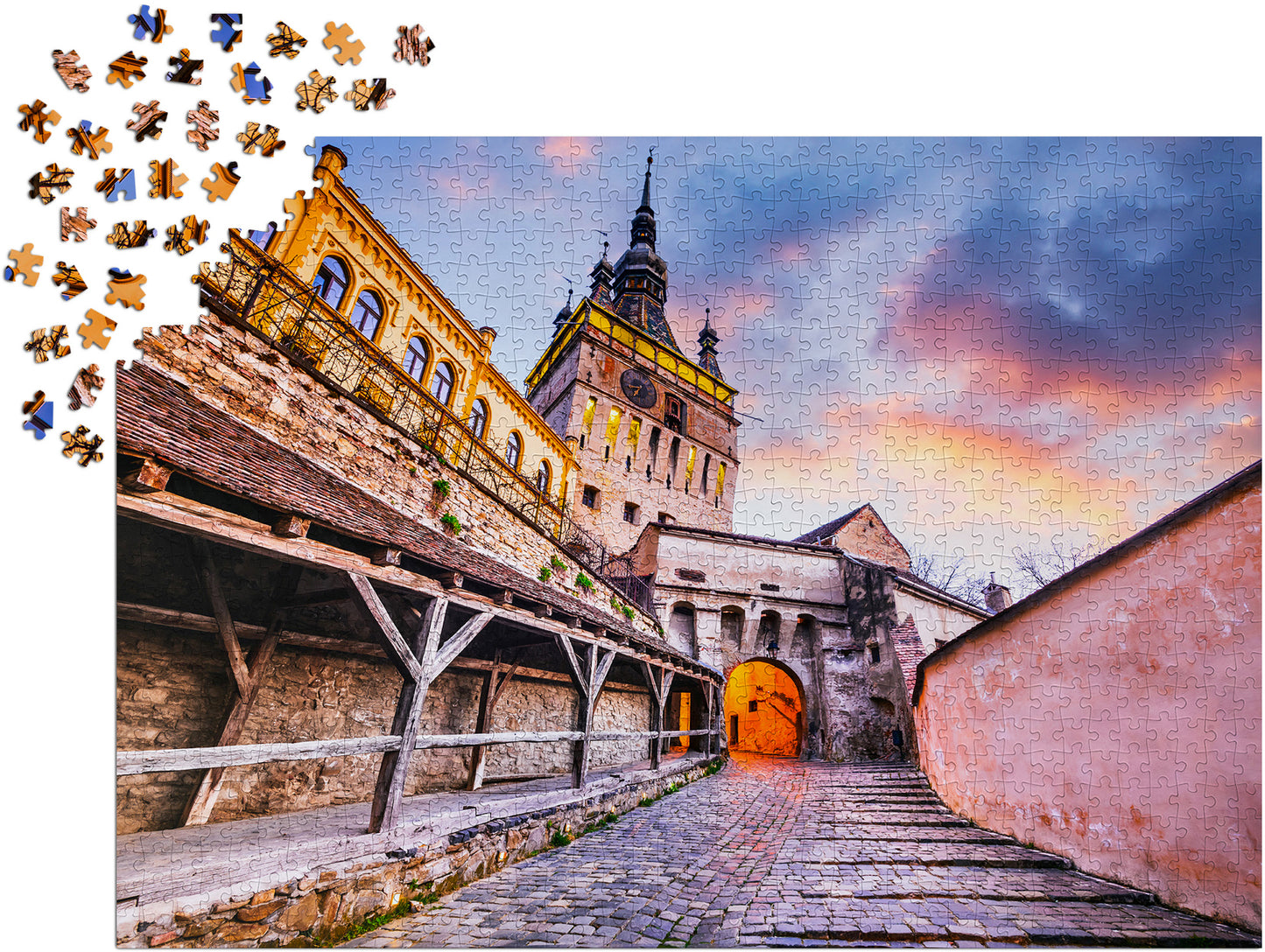 1000 Pieces Jigsaw Puzzle - The Clock Tower, Sighisoara (1029)