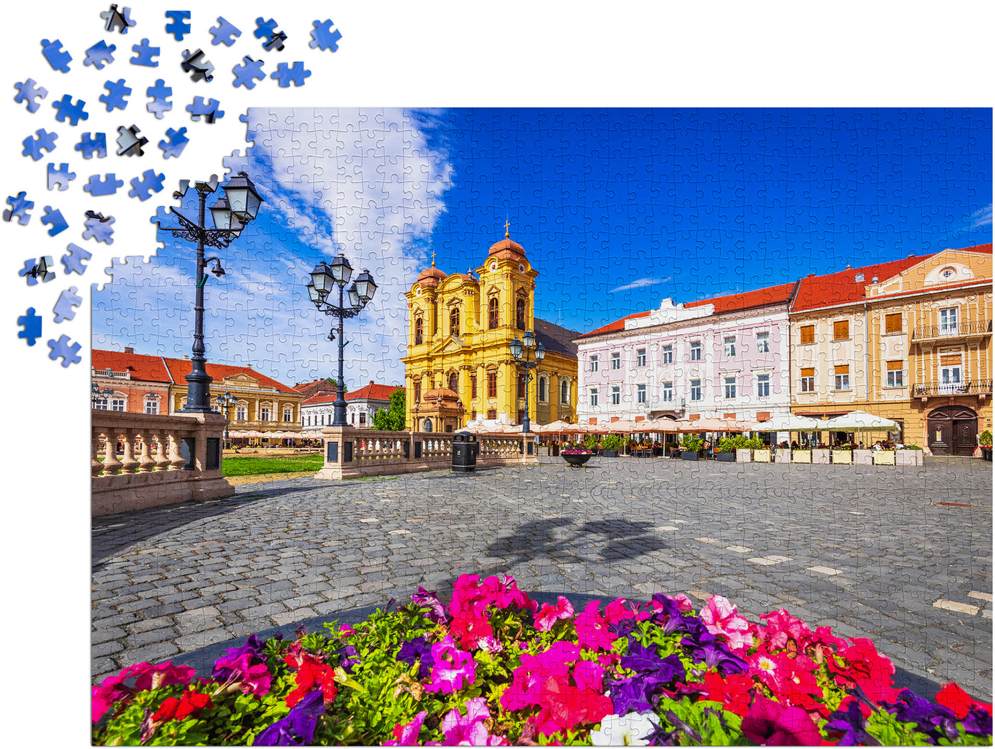 1000 Pieces Jigsaw Puzzle - The Union Square, Timisoara (1032)