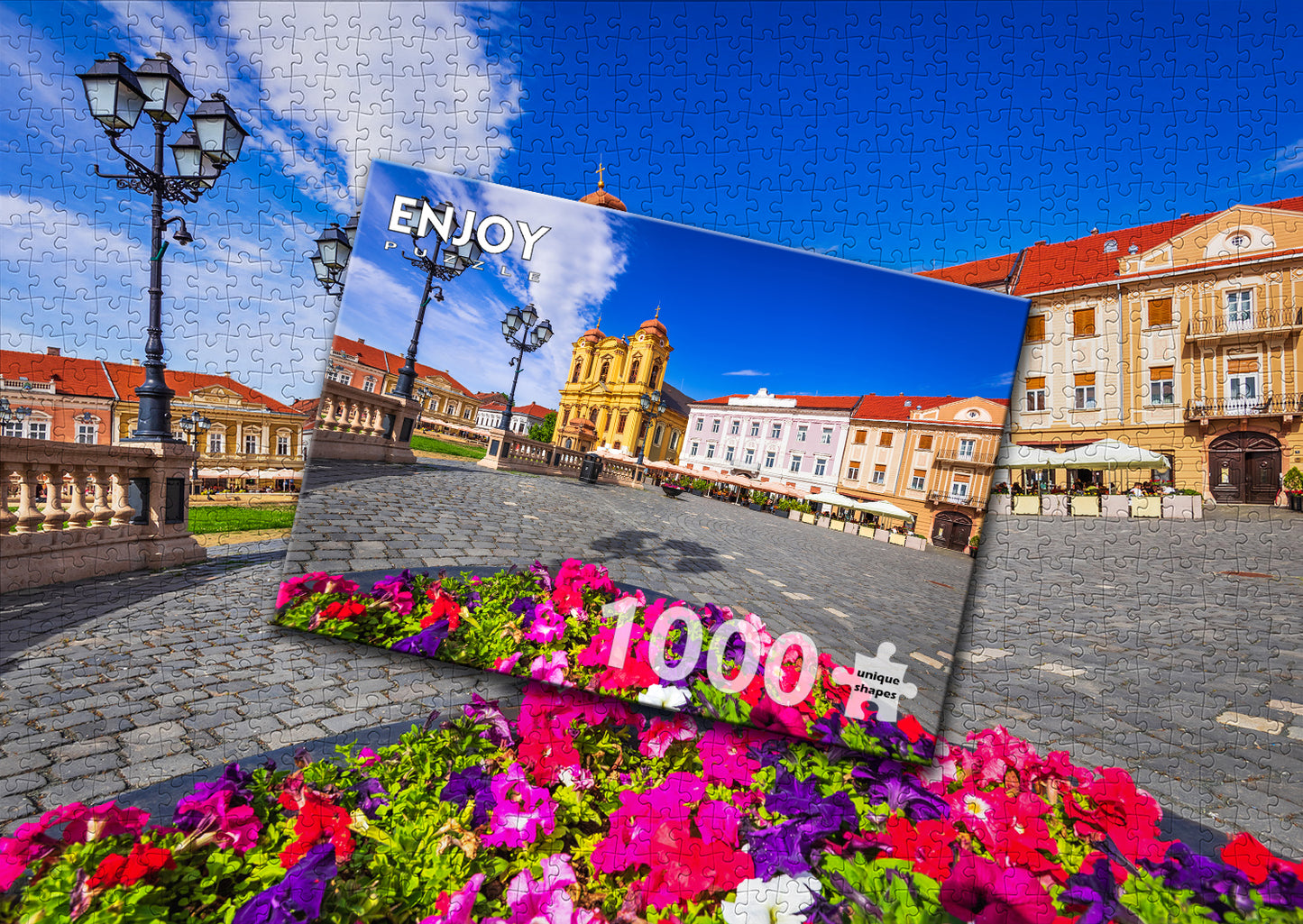 1000 Pieces Jigsaw Puzzle - The Union Square, Timisoara (1032)