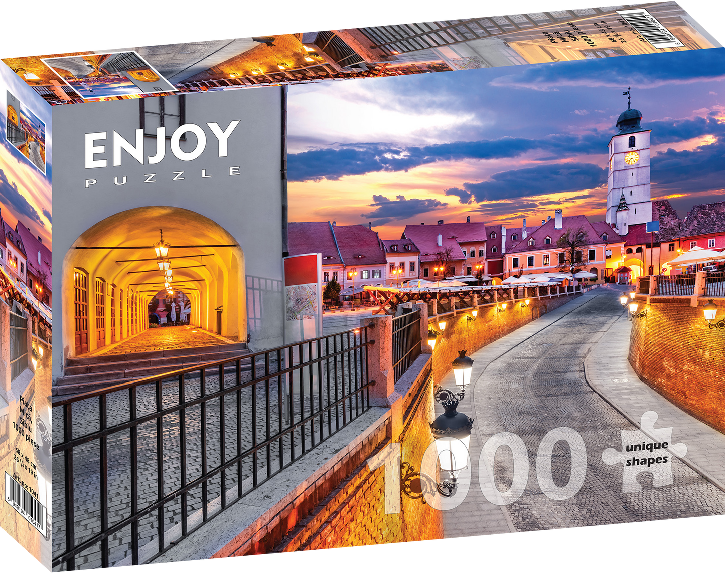 1000 Pieces Jigsaw Puzzle - The Small Square, Sibiu (1041)