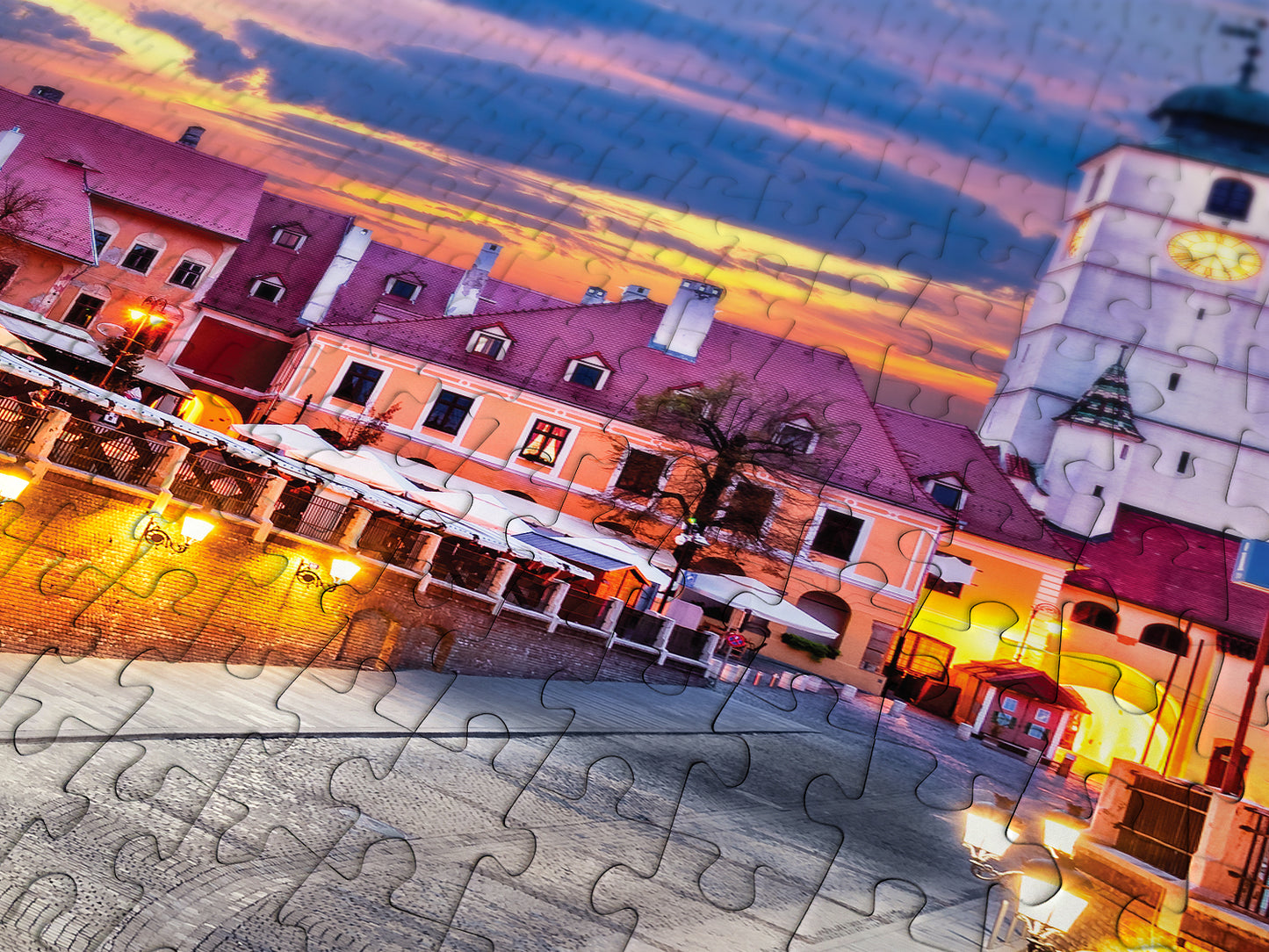 1000 Pieces Jigsaw Puzzle - The Small Square, Sibiu (1041)