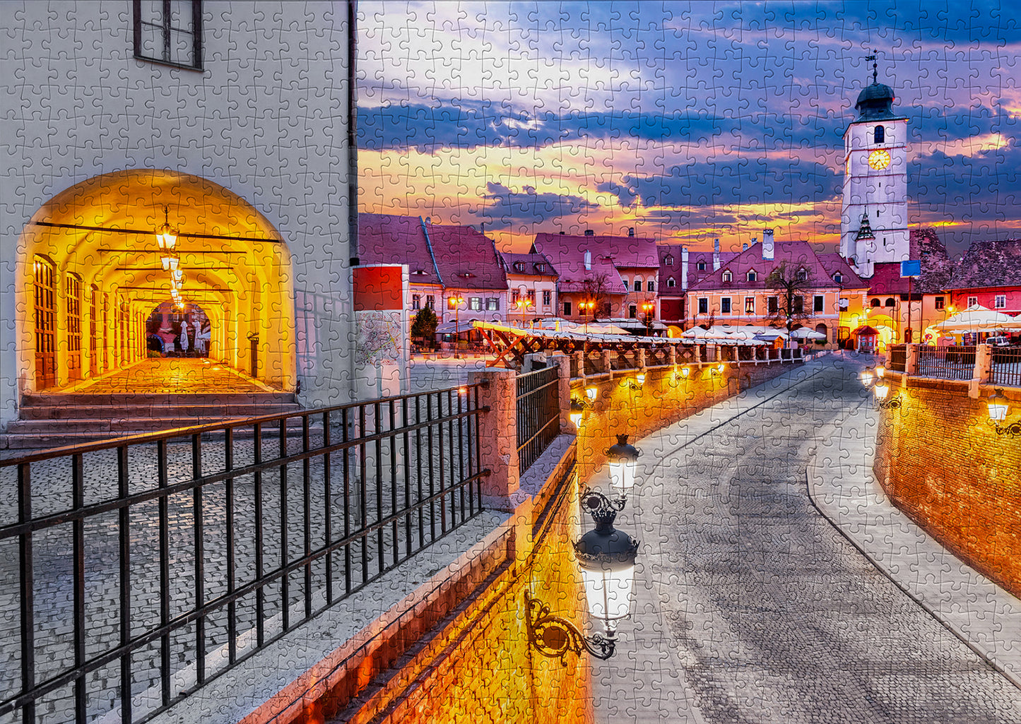 1000 Pieces Jigsaw Puzzle - The Small Square, Sibiu (1041)