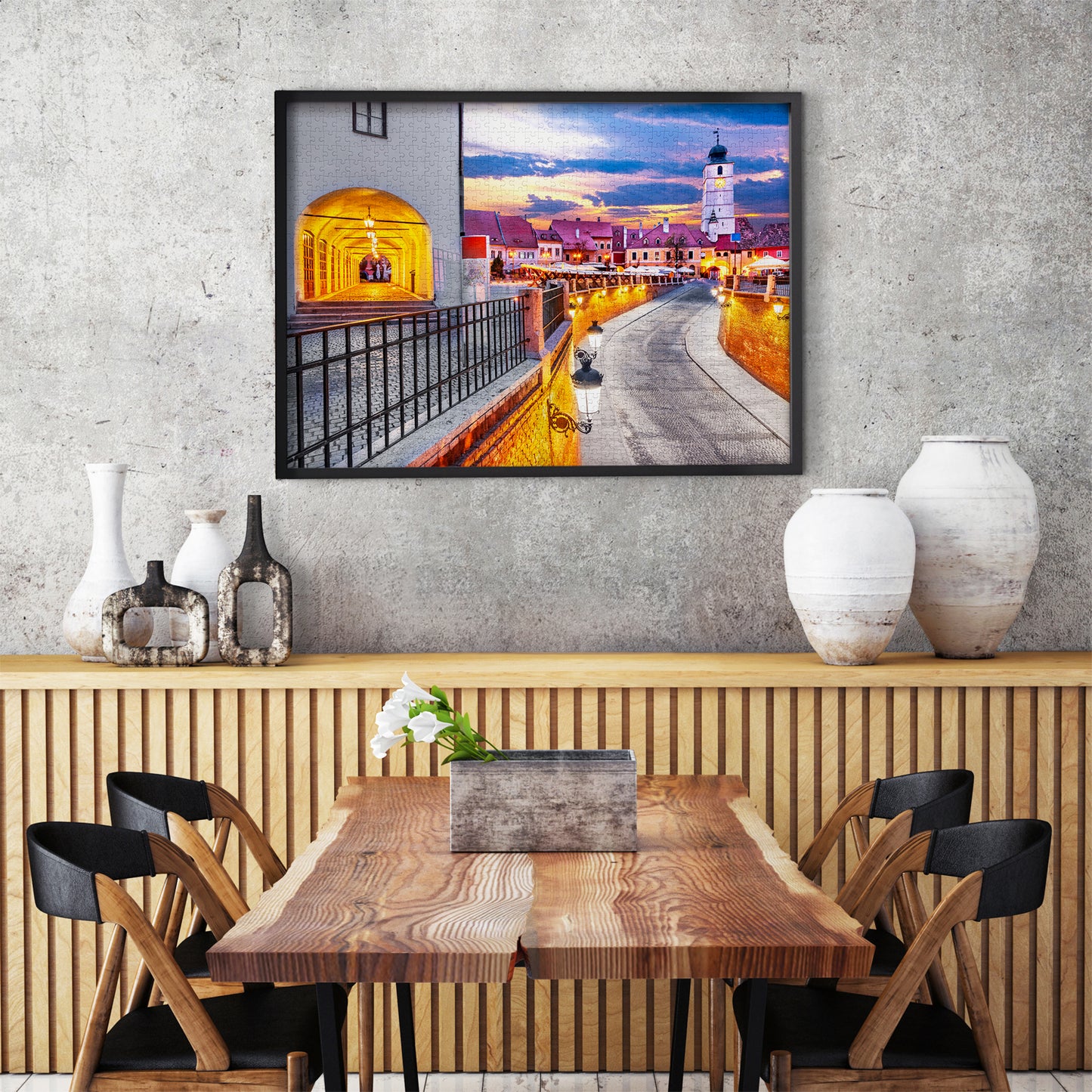 1000 Pieces Jigsaw Puzzle - The Small Square, Sibiu (1041)