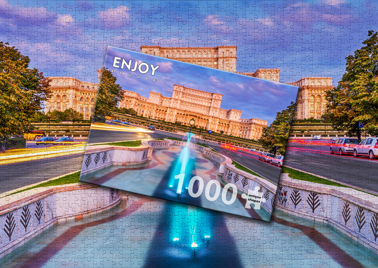 1000 Pieces Jigsaw Puzzle - Palace of the Parliament (1044)