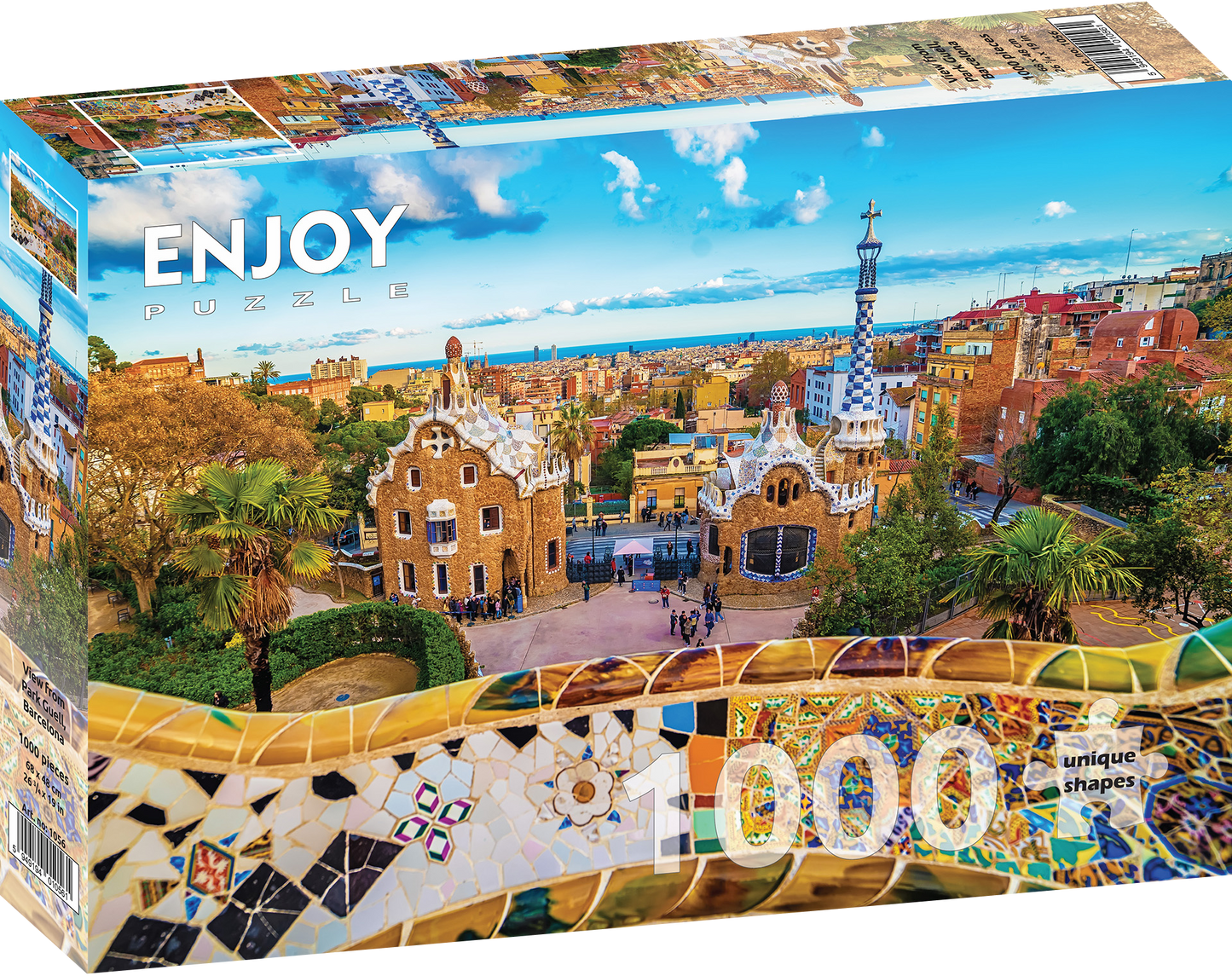 1000 Pieces Jigsaw Puzzle - View from Park Guell (1056)