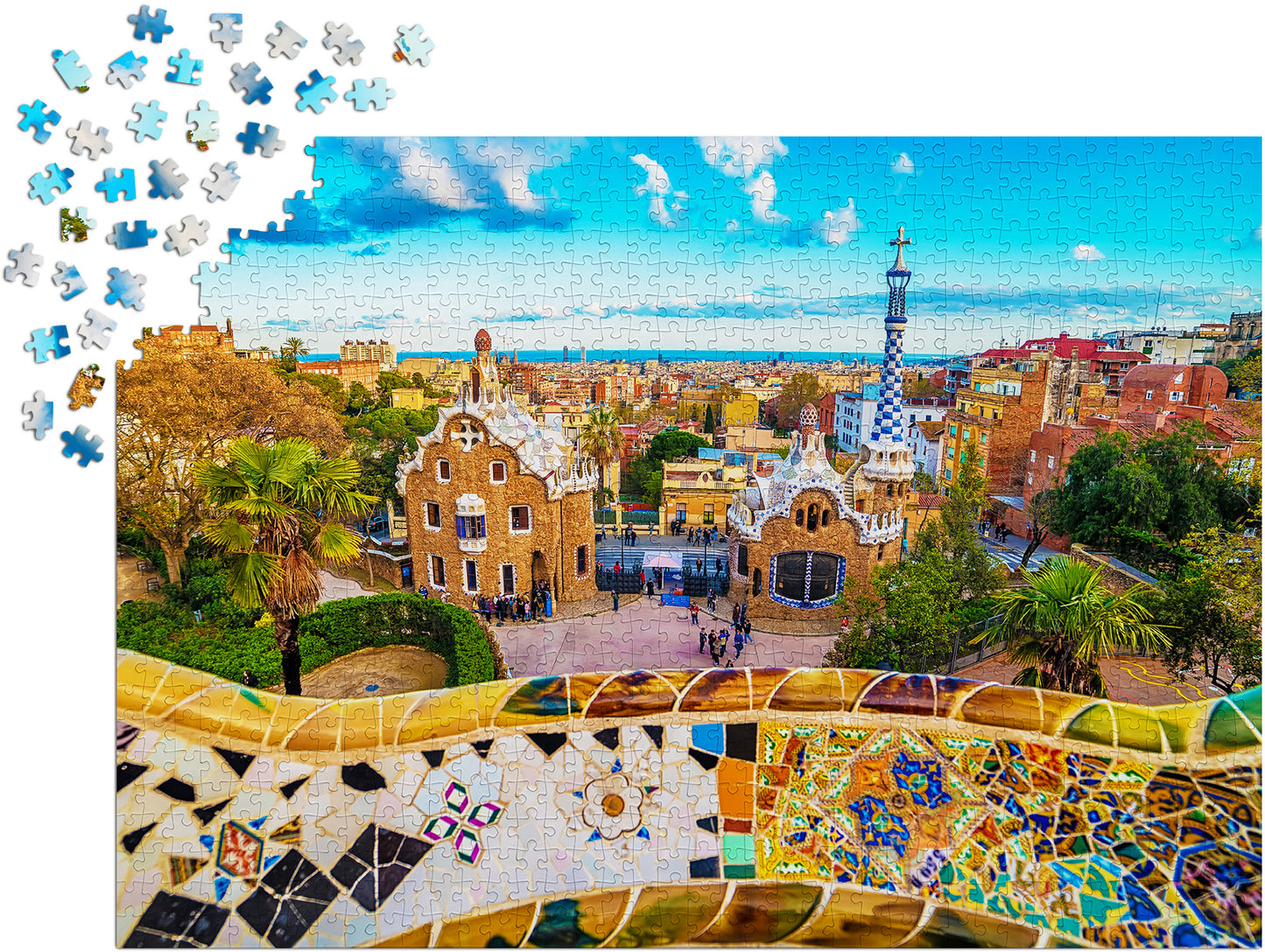 1000 Pieces Jigsaw Puzzle - View from Park Guell (1056)