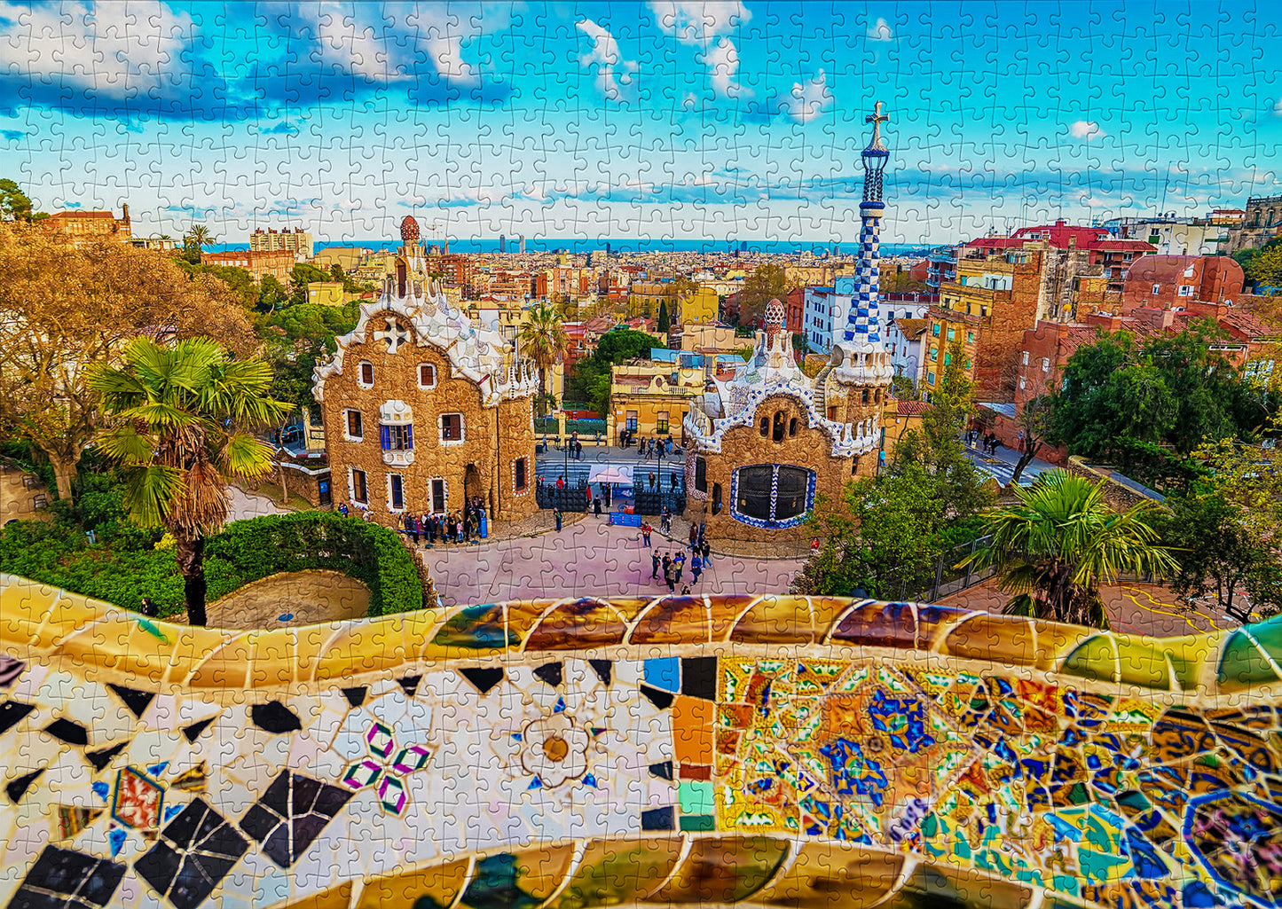 1000 Pieces Jigsaw Puzzle - View from Park Guell (1056)