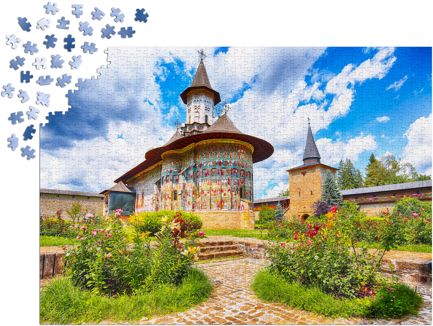 1000 Pieces Jigsaw Puzzle - Sucevita Monastery (1059)