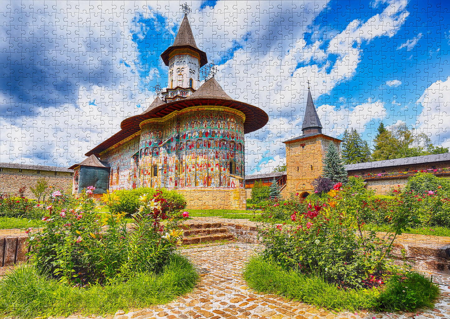 1000 Pieces Jigsaw Puzzle - Sucevita Monastery (1059)