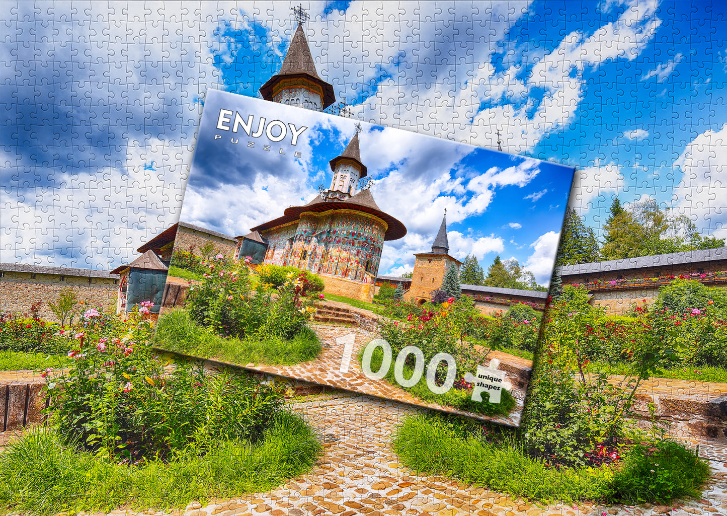 1000 Pieces Jigsaw Puzzle - Sucevita Monastery (1059)