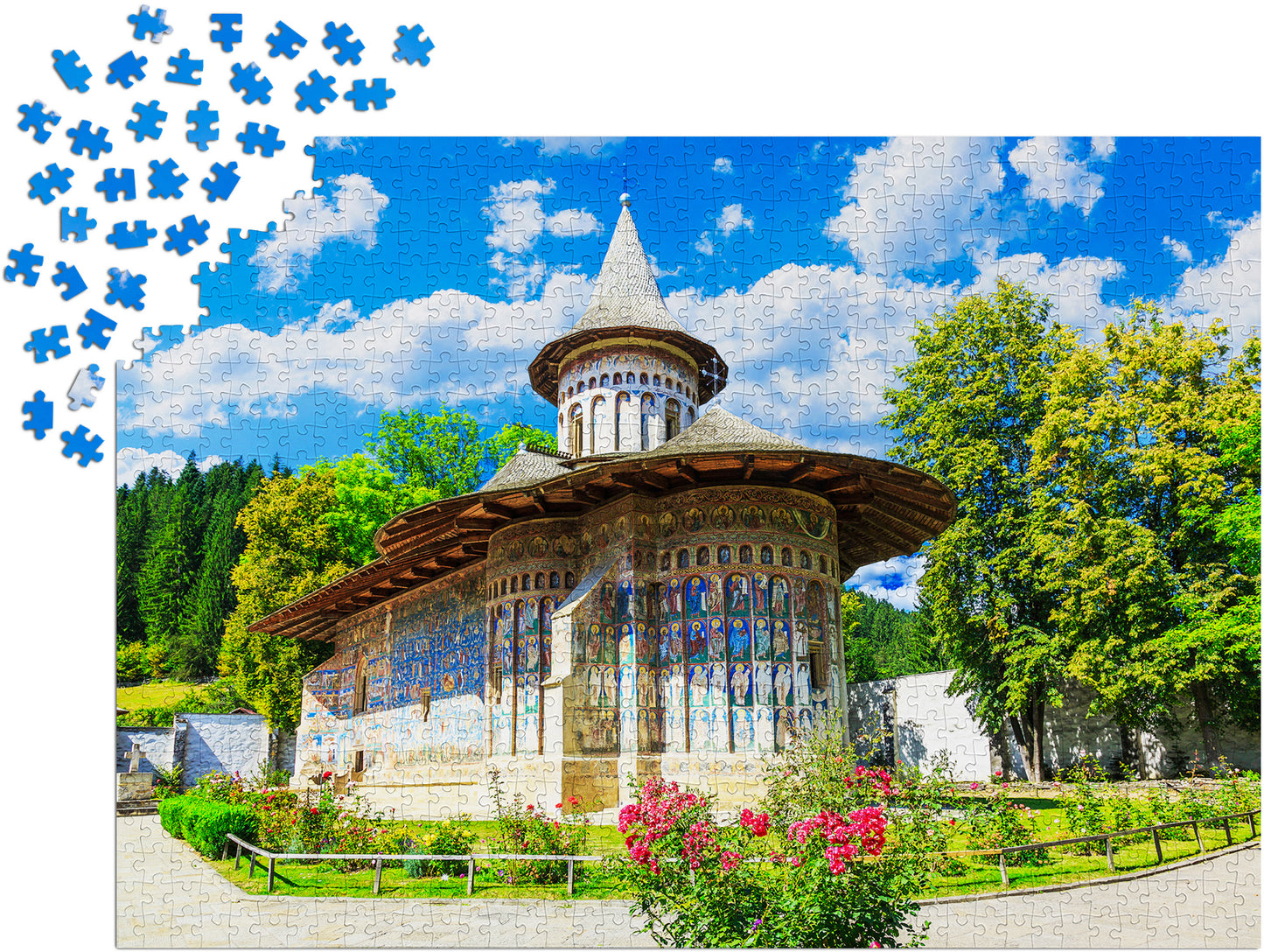 1000 Pieces Jigsaw Puzzle - Voronet Monastery (1062)