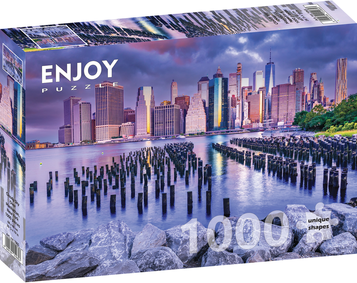 1000 Pieces Jigsaw Puzzle - Cloudy Sky Over Manhattan (1065)