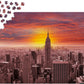 1000 Pieces Jigsaw Puzzle - Sunset Over New York Skyline (1068)