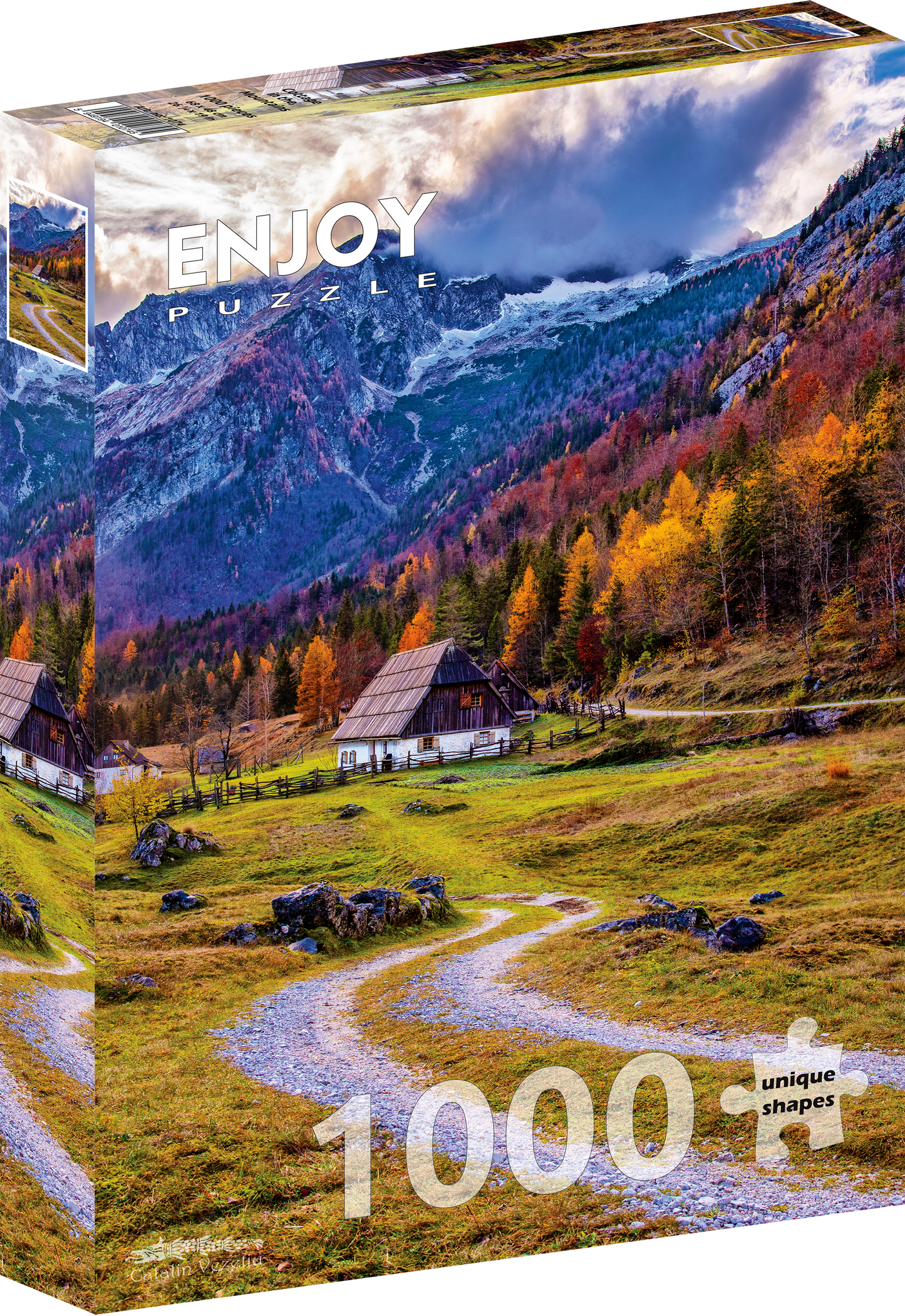 1000 Pieces Jigsaw Puzzle - Cottage in the Mountains (1074)
