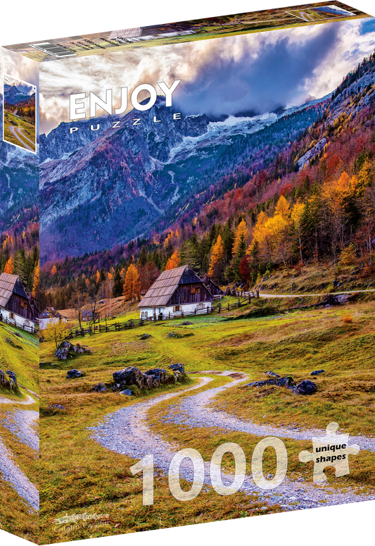 1000 Pieces Jigsaw Puzzle - Cottage in the Mountains (1074)