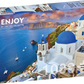 1000 Pieces Jigsaw Puzzle - Santorini View with Boats (1086)