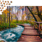 1000 Pieces Jigsaw Puzzle - Forest Stream in Plitvice (1089)