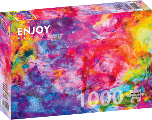 1000 Pieces Jigsaw Puzzle - Colourful Abstract Oil Painting (1092)