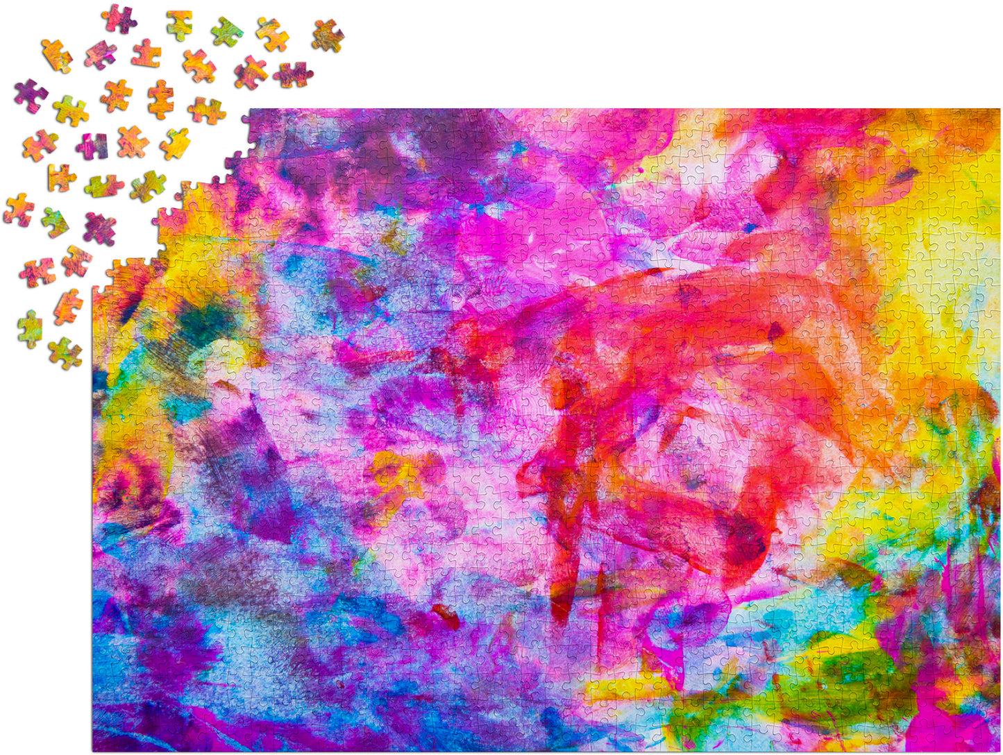 1000 Pieces Jigsaw Puzzle - Colourful Abstract Oil Painting (1092)