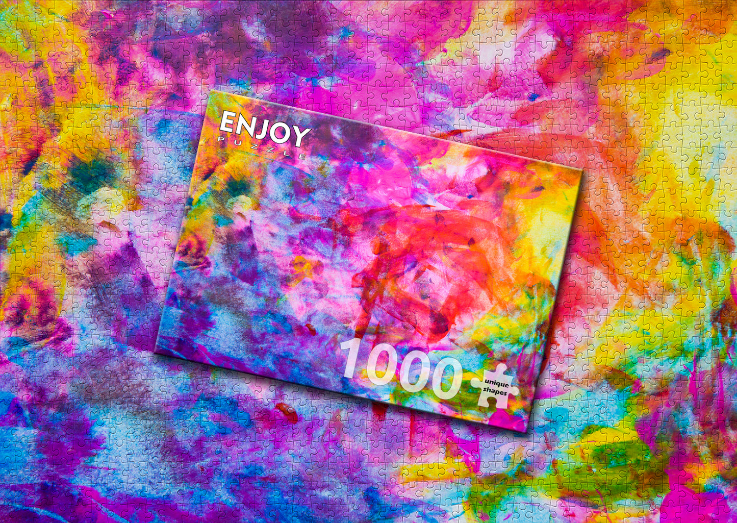 1000 Pieces Jigsaw Puzzle - Colourful Abstract Oil Painting (1092)