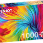 1000 Pieces Jigsaw Puzzle - Colorful Paint Swirl (1095)