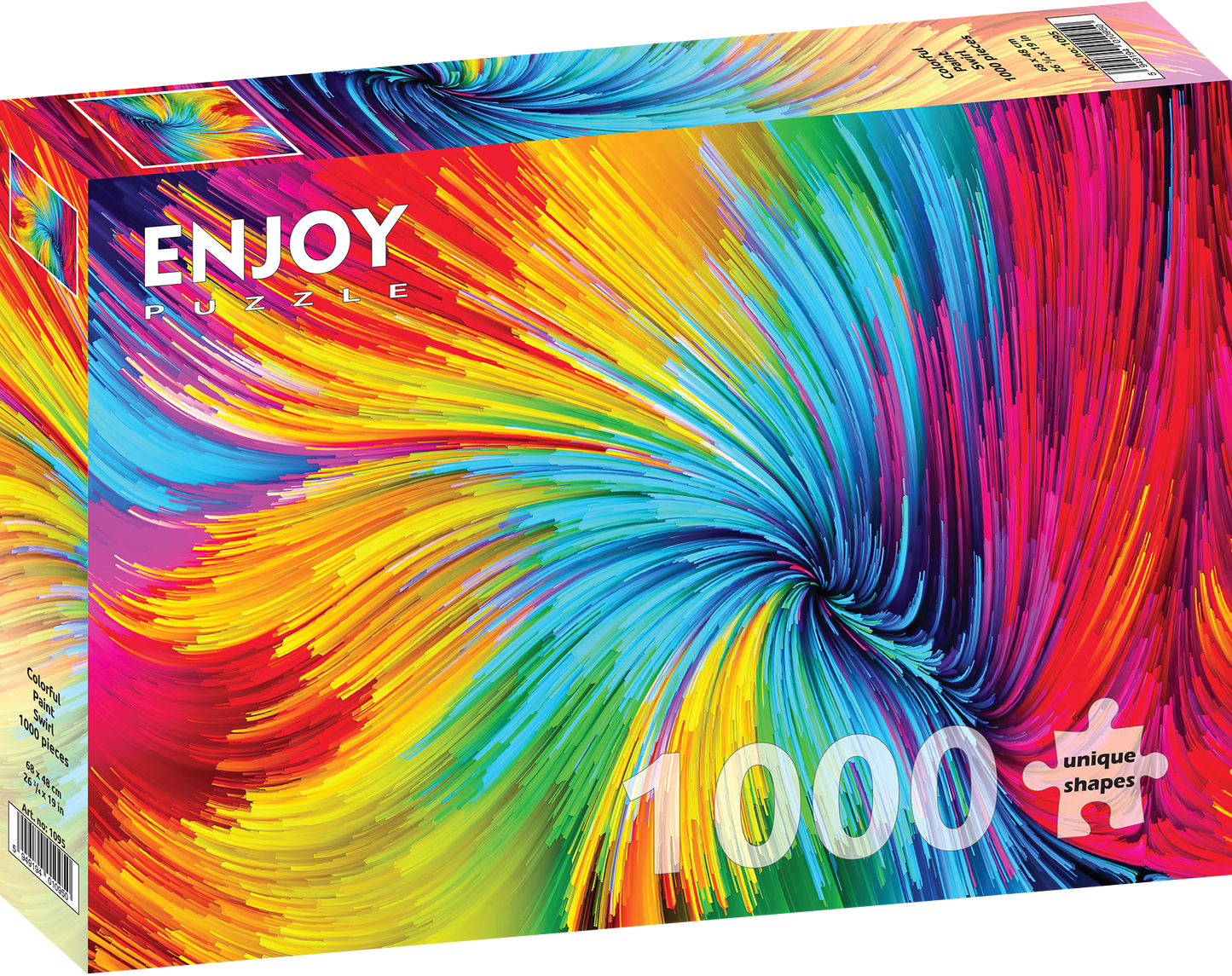 1000 Pieces Jigsaw Puzzle - Colorful Paint Swirl (1095)
