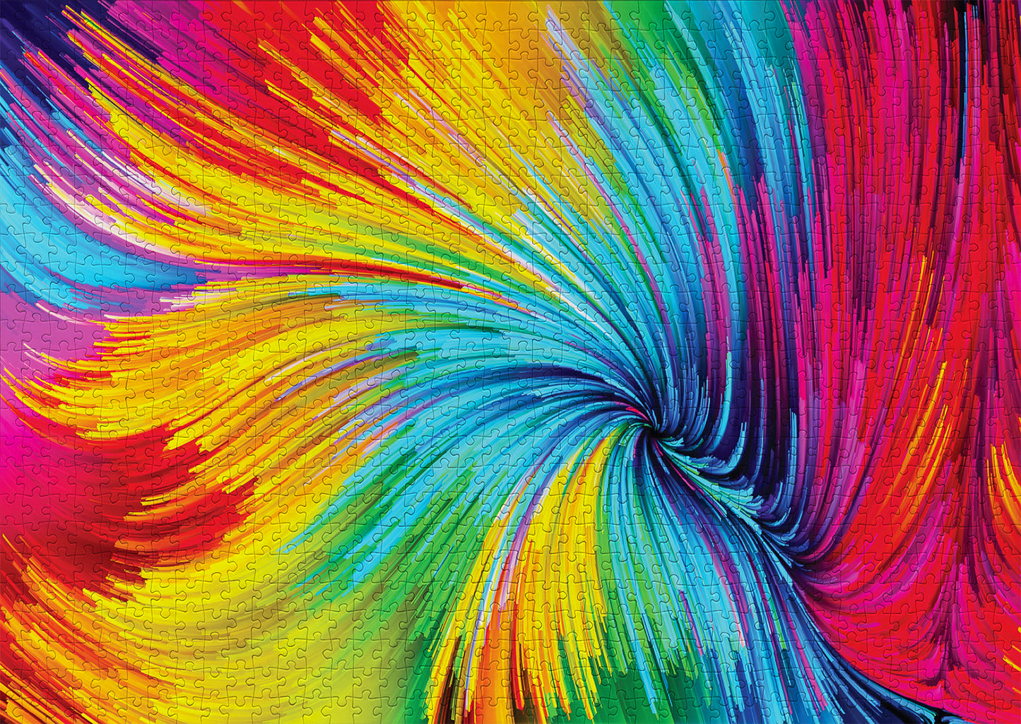 1000 Pieces Jigsaw Puzzle - Colorful Paint Swirl (1095)