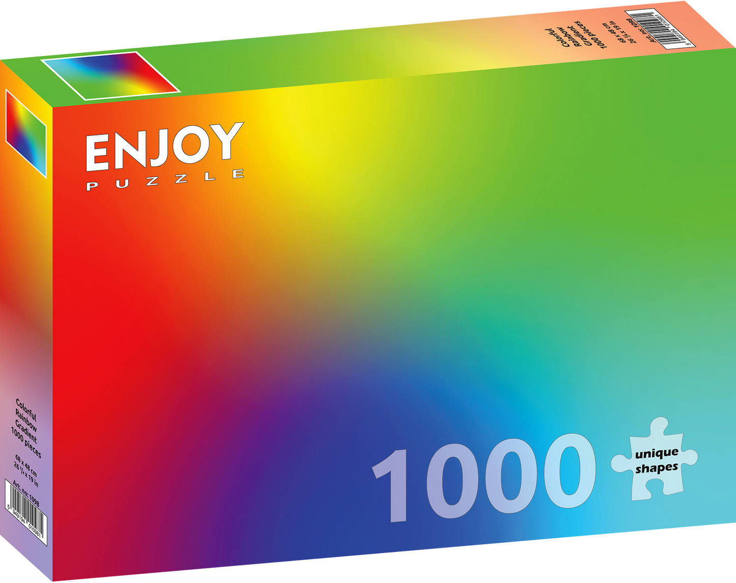 1000 Pieces Jigsaw Puzzle - Colorful Rainbow Gradient (1098)