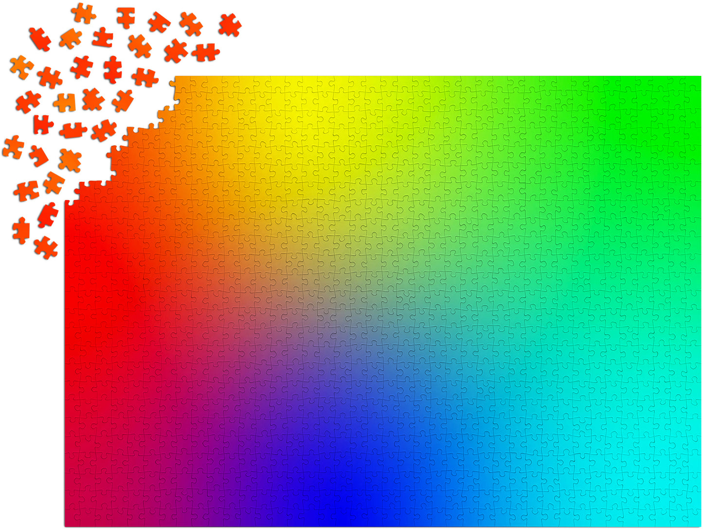 1000 Pieces Jigsaw Puzzle - Colorful Rainbow Gradient (1098)