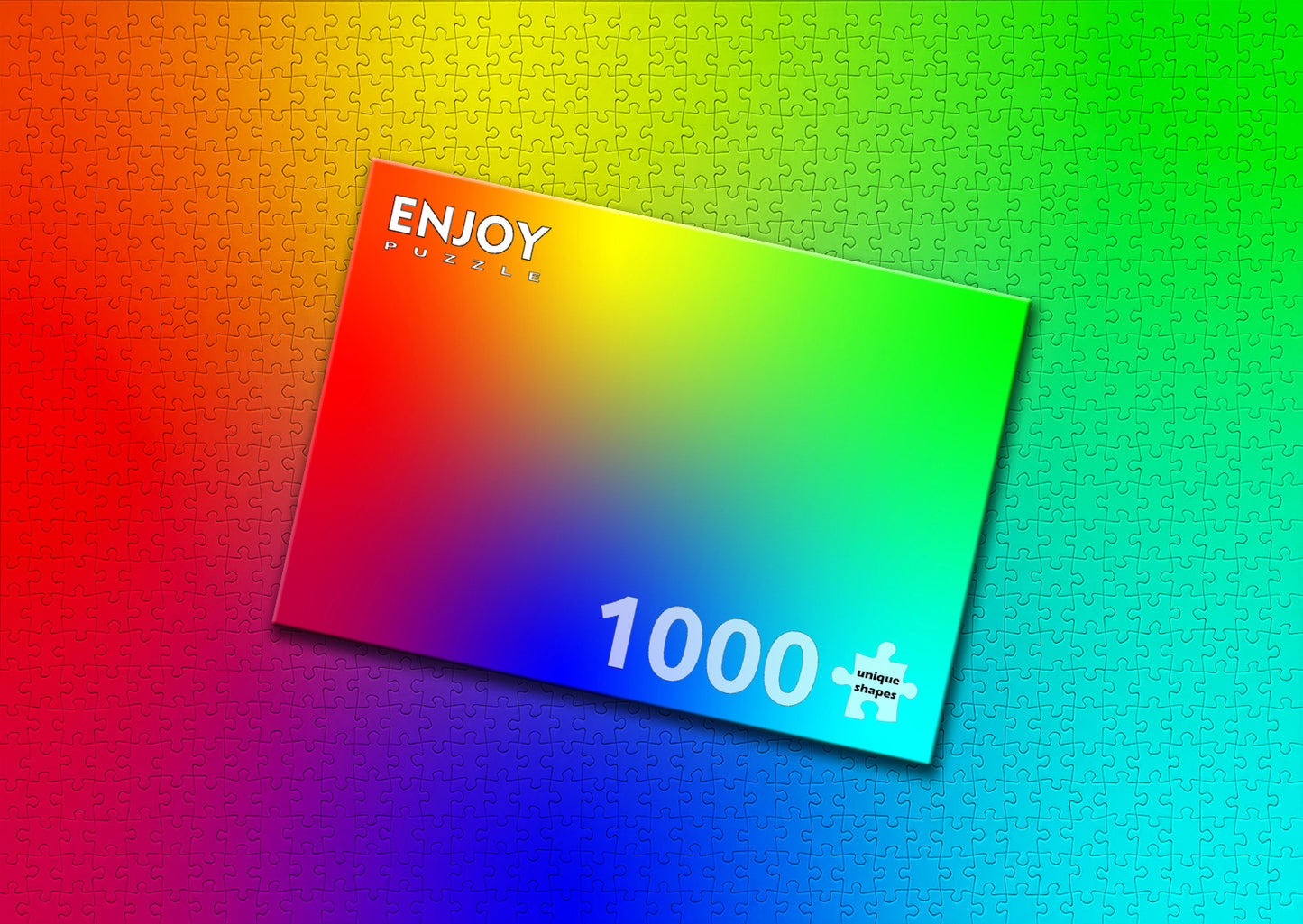 1000 Pieces Jigsaw Puzzle - Colorful Rainbow Gradient (1098)