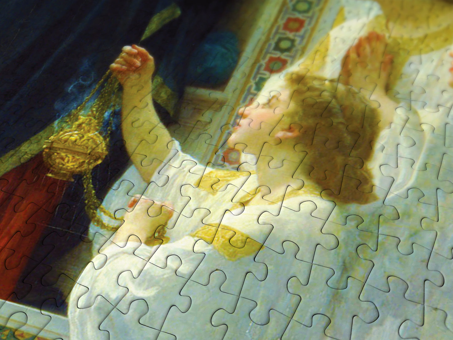 1000 Pieces Jigsaw Puzzle - William Bouguereau: The Virgin With Angels (1116)