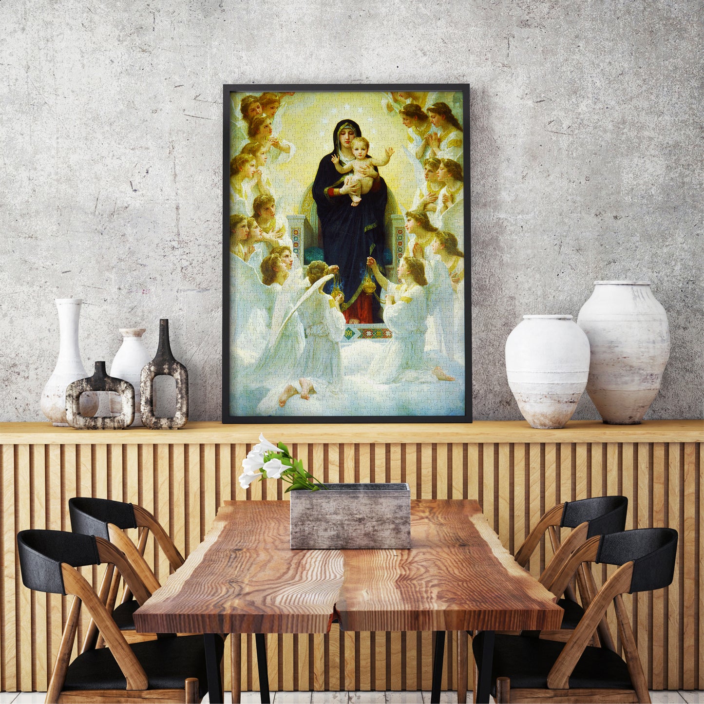 1000 Pieces Jigsaw Puzzle - William Bouguereau: The Virgin With Angels (1116)