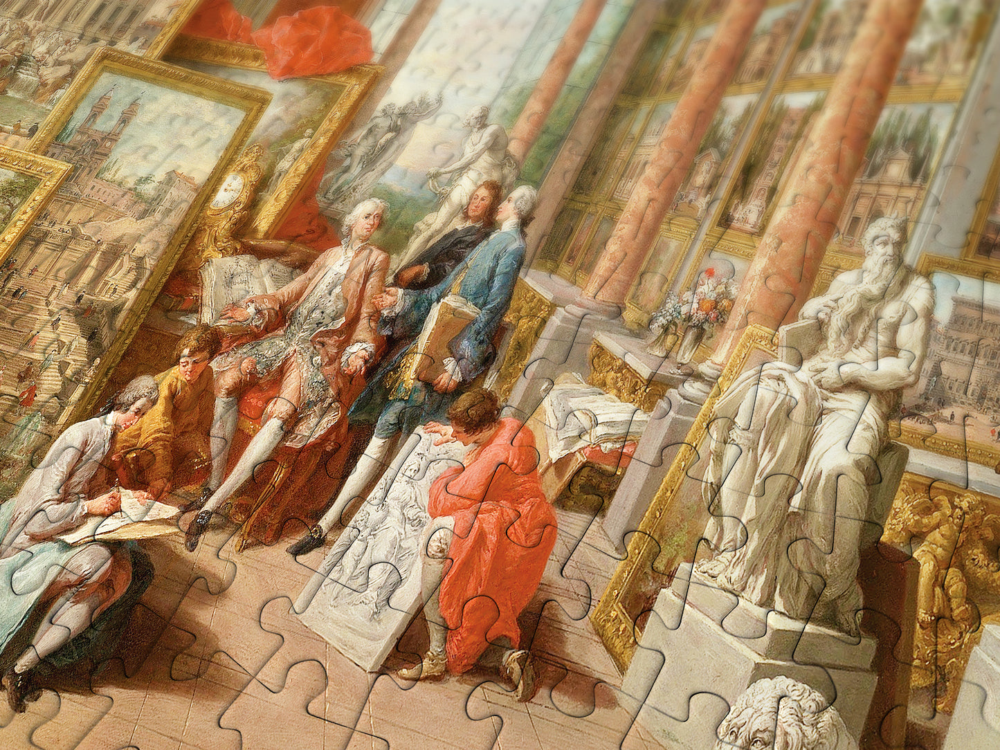 1000 Pieces Jigsaw Puzzle - Paolo Panini: Views of Modern Rome (1119)