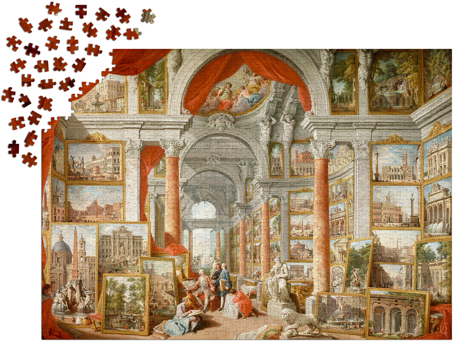 1000 Pieces Jigsaw Puzzle - Paolo Panini: Views of Modern Rome (1119)