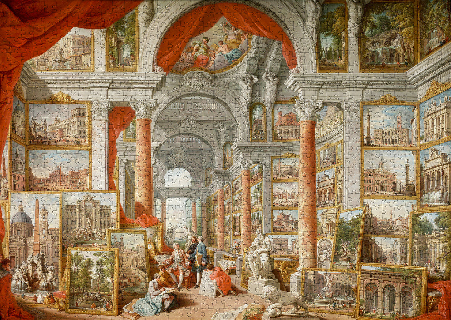 1000 Pieces Jigsaw Puzzle - Paolo Panini: Views of Modern Rome (1119)