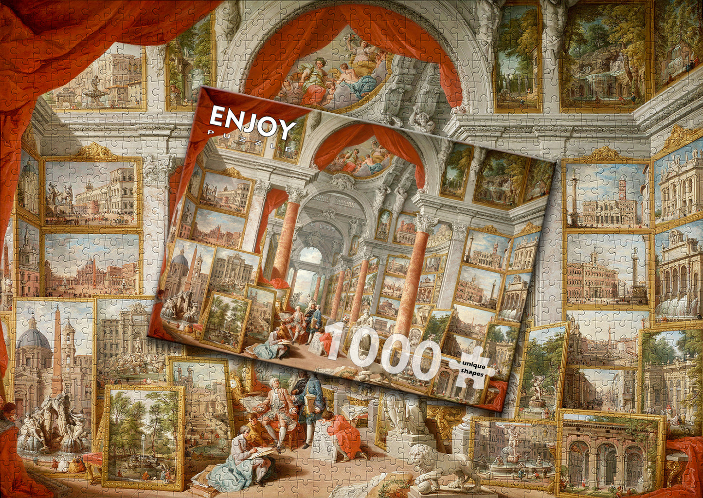 1000 Pieces Jigsaw Puzzle - Paolo Panini: Views of Modern Rome (1119)