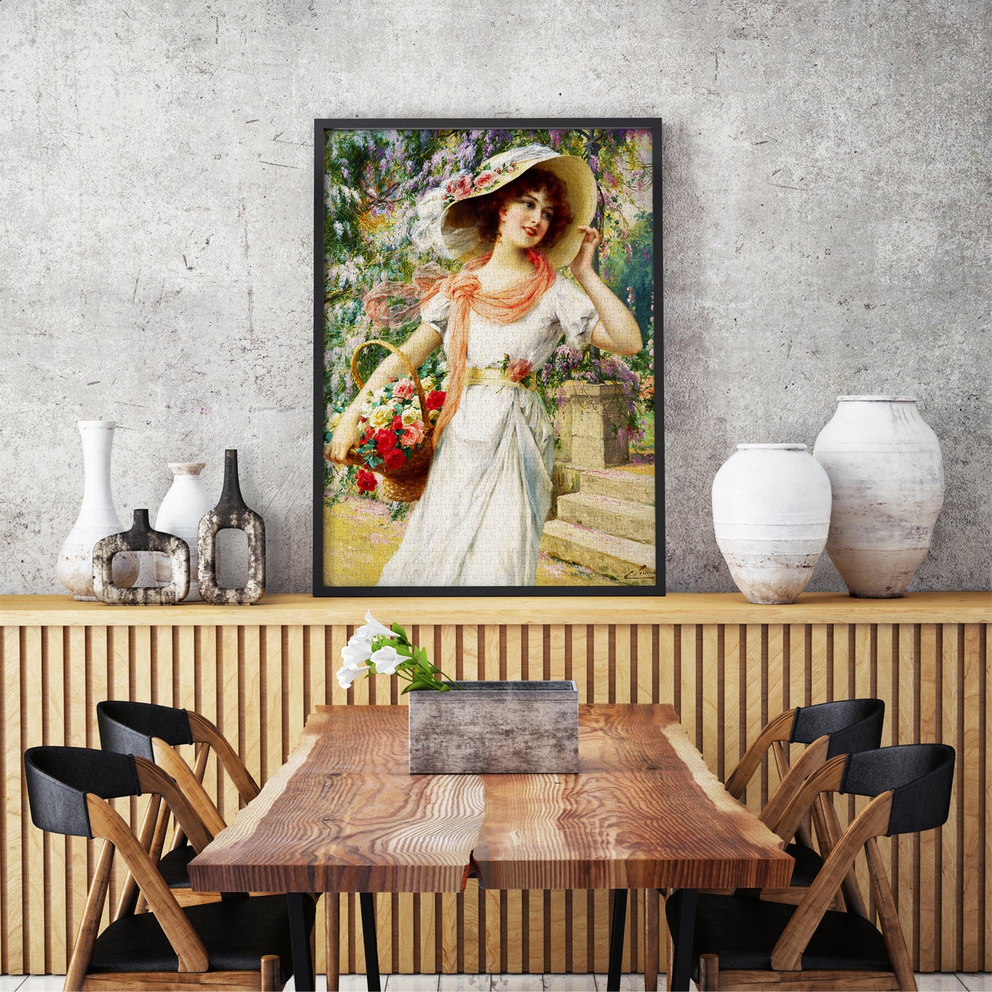 1000 Pieces Jigsaw Puzzle - Emile Vernon: The Flower Garden (1122)