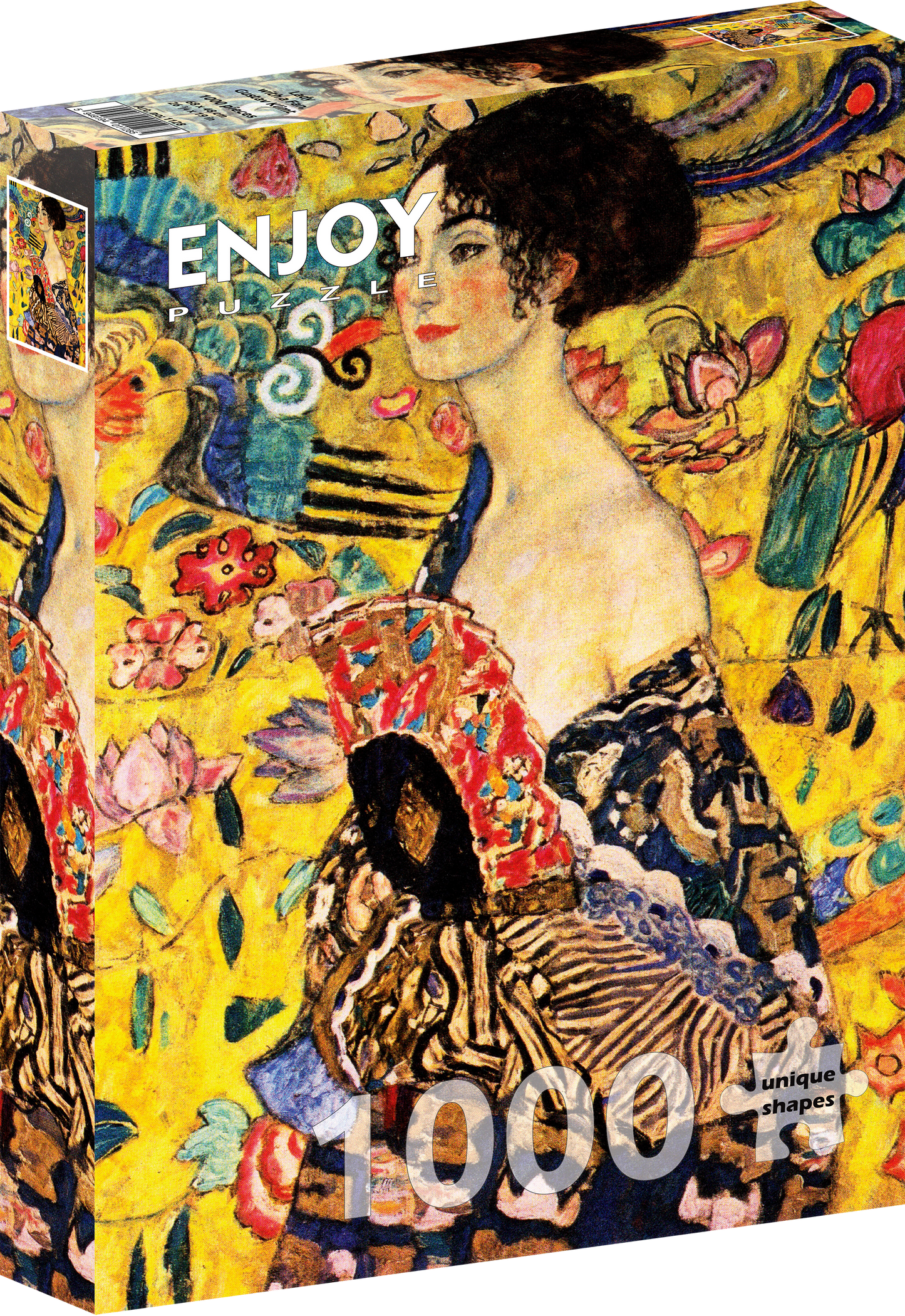 1000 Pieces Jigsaw Puzzle - Gustav Klimt: Lady with a Fan (1128)