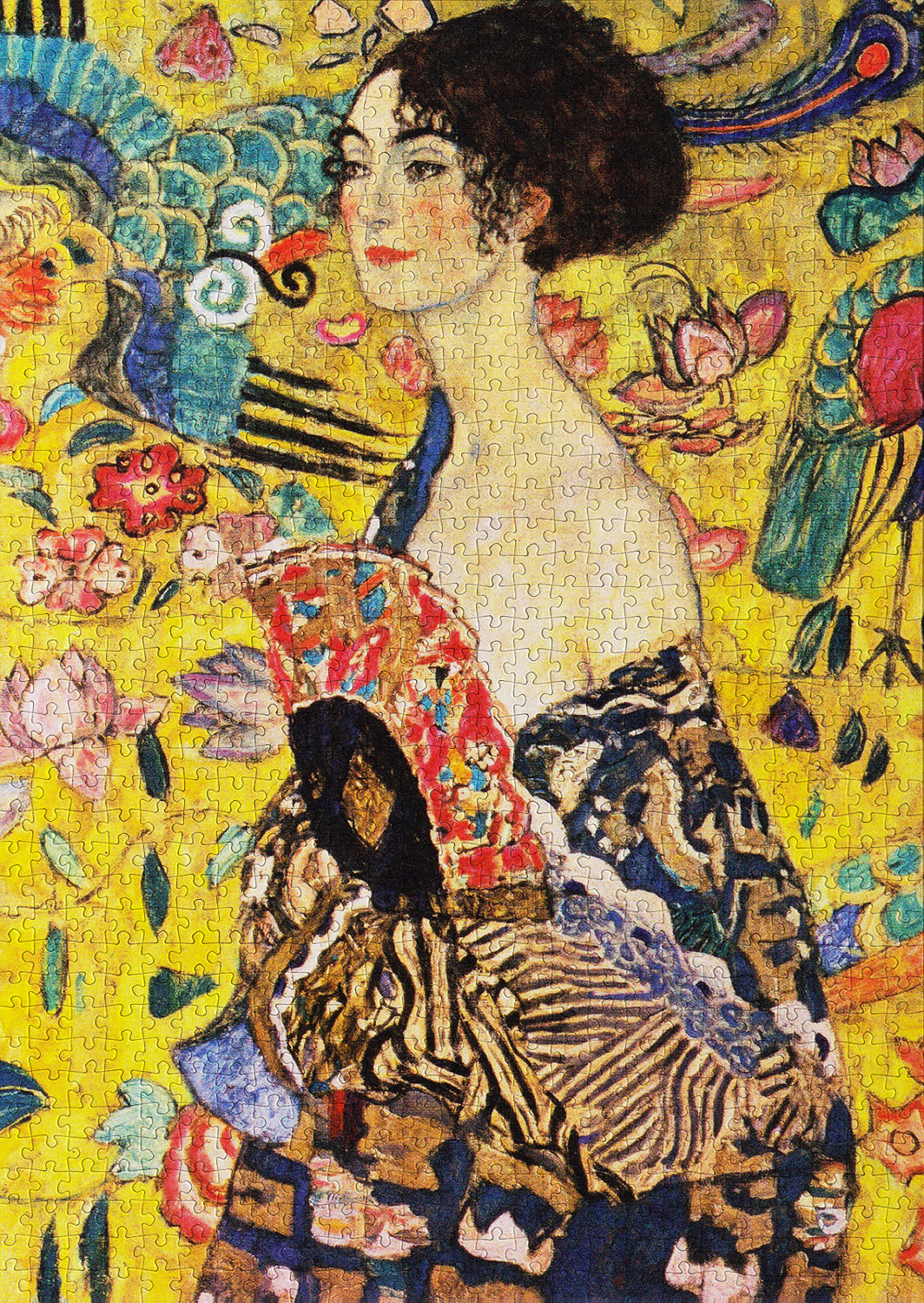 1000 Pieces Jigsaw Puzzle - Gustav Klimt: Lady with a Fan (1128)