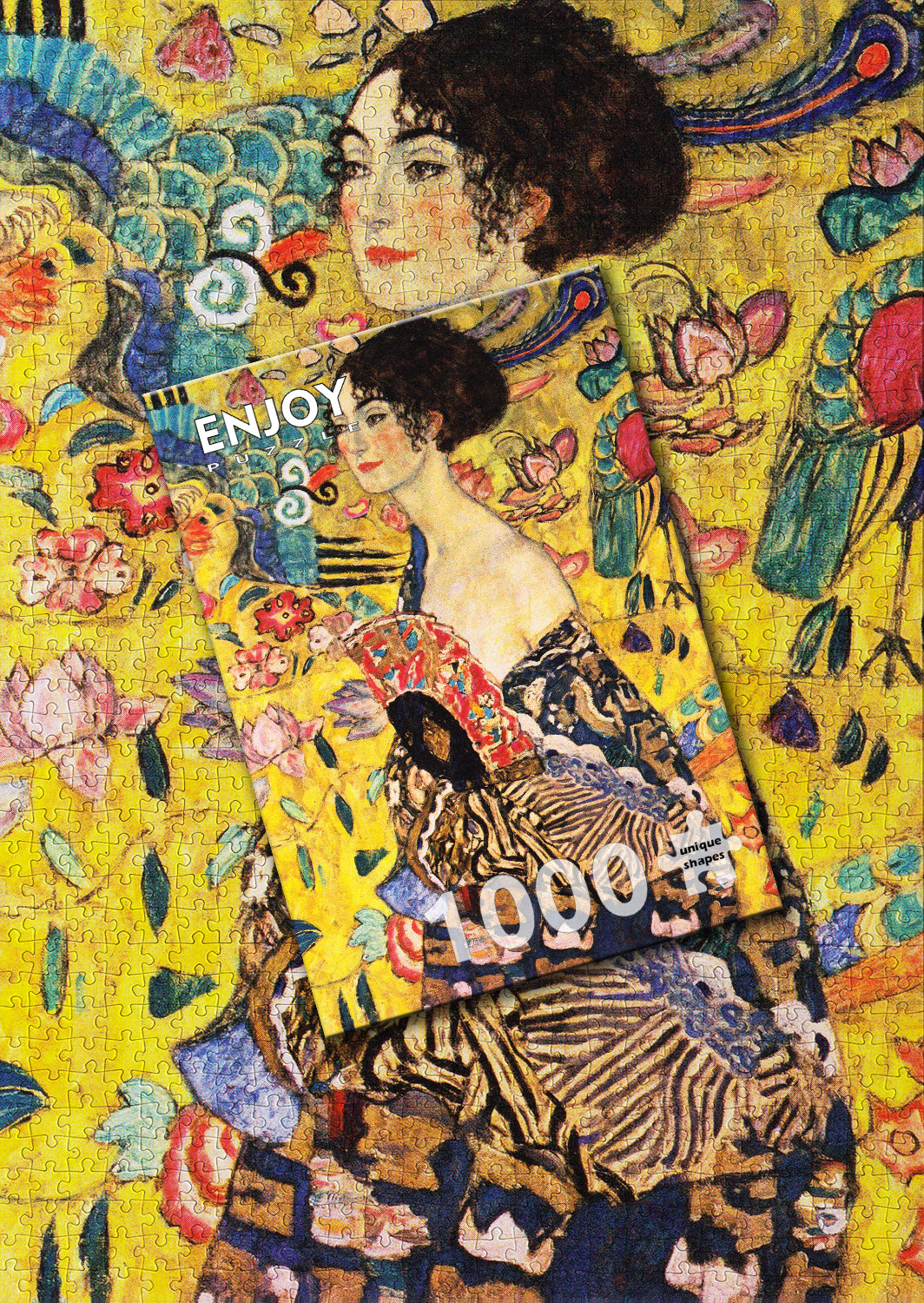 1000 Pieces Jigsaw Puzzle - Gustav Klimt: Lady with a Fan (1128)