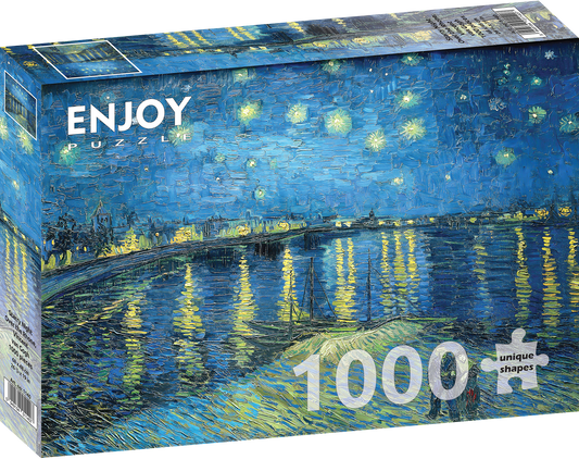 1000 Pieces Jigsaw Puzzle - Vincent Van Gogh: Starry Night Over Rhone (1140)