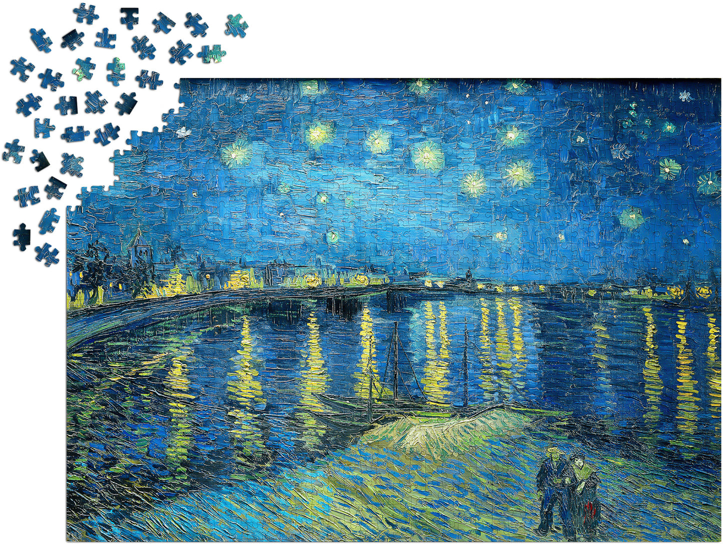 1000 Pieces Jigsaw Puzzle - Vincent Van Gogh: Starry Night Over Rhone (1140)
