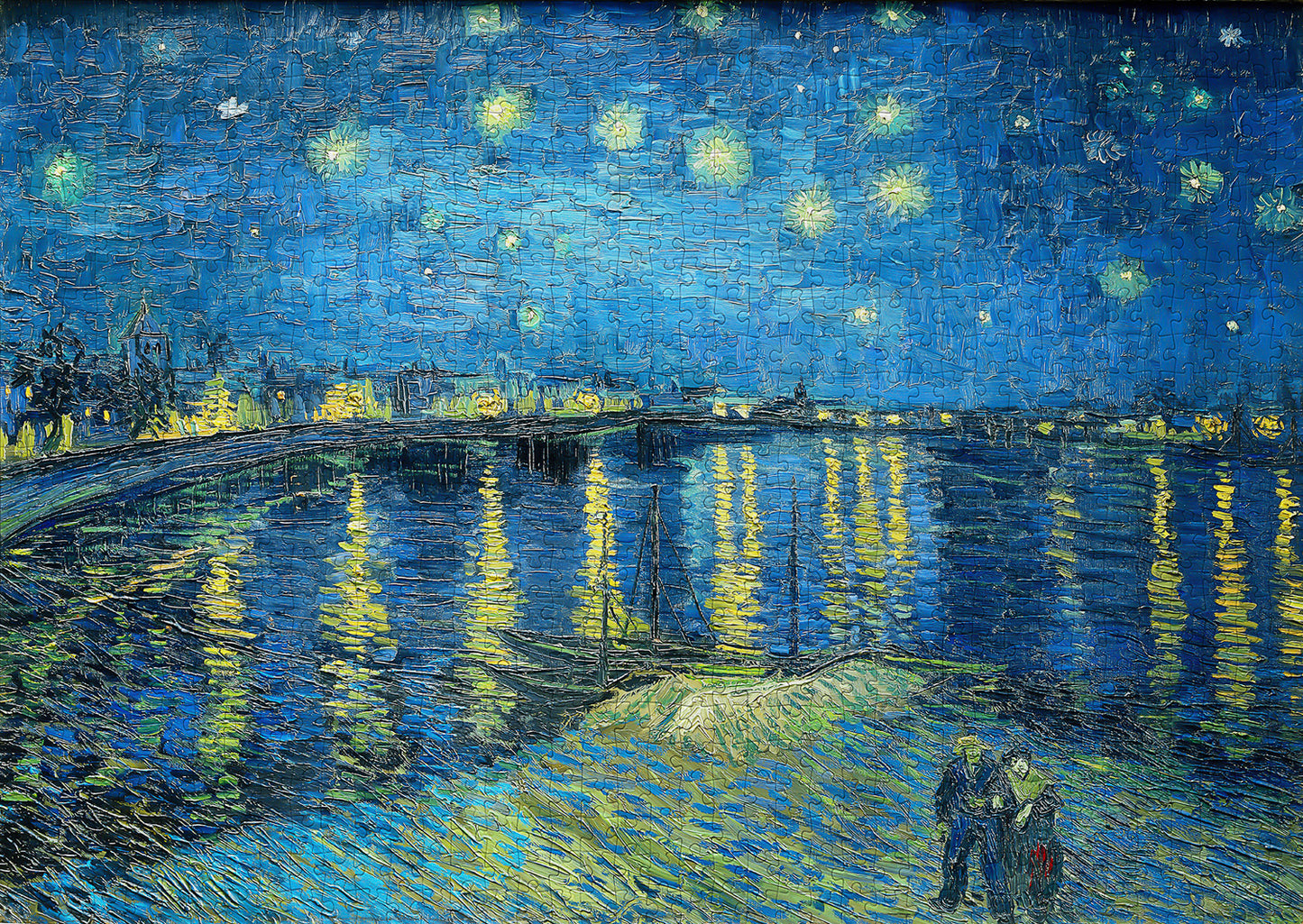 1000 Pieces Jigsaw Puzzle - Vincent Van Gogh: Starry Night Over Rhone (1140)