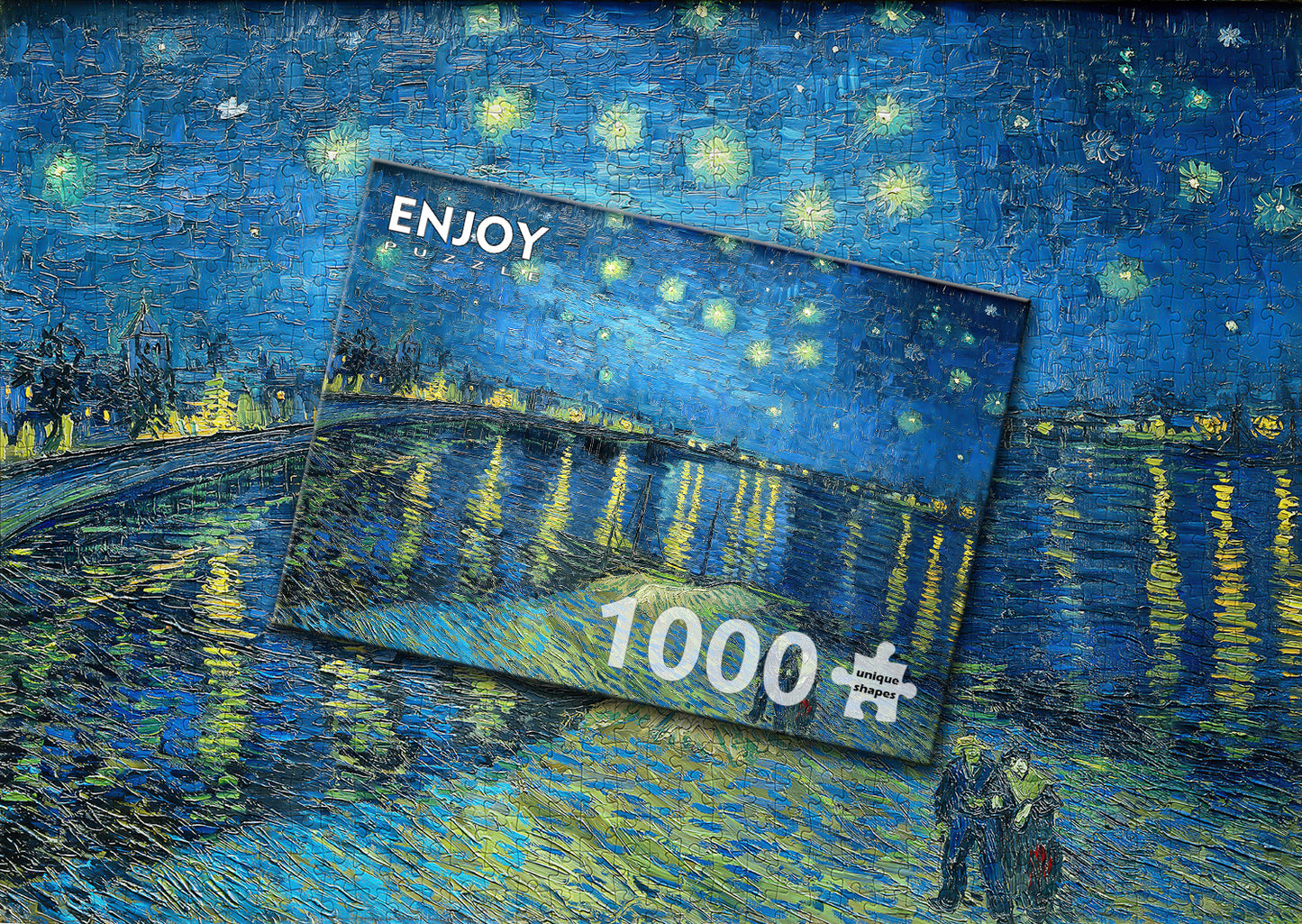 1000 Pieces Jigsaw Puzzle - Vincent Van Gogh: Starry Night Over Rhone (1140)